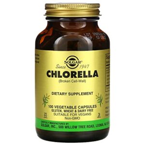 solgar chlorella (broken cell-wall), 100 vegetable capsules