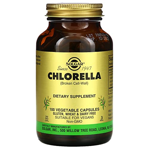 Solgar Chlorella (Broken Cell-Wall), 100 Vegetable Capsules