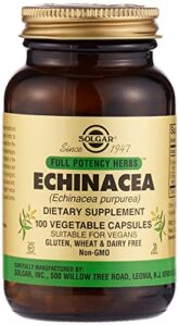 solgar echinacea, 100 vegetable capsules – immune support – full potency (fp) – non-gmo, gluten free, dairy free, kosher – 100 servings