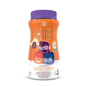 solgar u-cubes children’s vitamin c, 90 gummies – includes 2 great-tasting flavors, orange & strawberry – immune support – for ages 2 & up – non gmo, vegan, gluten free, dairy free – 45 servings