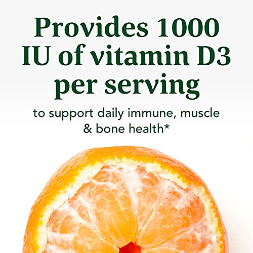 ​MegaFood D3 1000 IU (25 mcg) Gummy - Vitamin D Supplement for Bone, Muscle & Immune Support - Non-GMO, Gluten-Free - Mixed Fruit - 70 Count