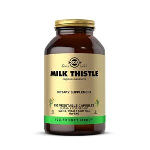 solgar – full potency milk thistle, 250 vegetable capsules