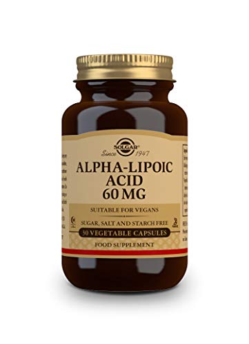 Solgar Alpha Lipoic Acid Vegetable Capsules, 60 Mg, 30 Count