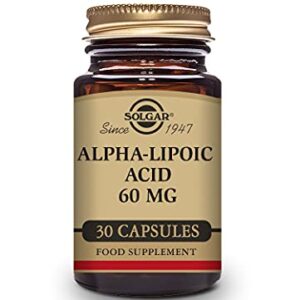 Solgar Alpha Lipoic Acid Vegetable Capsules, 60 Mg, 30 Count