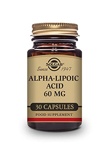 Solgar Alpha Lipoic Acid Vegetable Capsules, 60 Mg, 30 Count