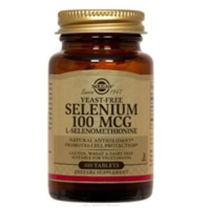 yeast-free selenium, 100 mcg, 100 tabs by solgar (pack of 4)
