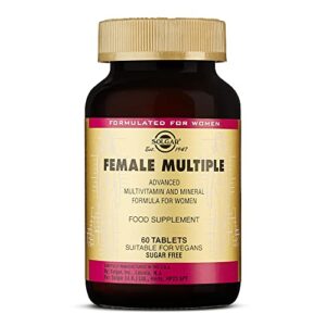 solgar female multiple, 60 tablets – multivitamin, mineral & herbal formula for women – advanced phytonutrient – vegan, gluten free, dairy free, kosher – 20 servings