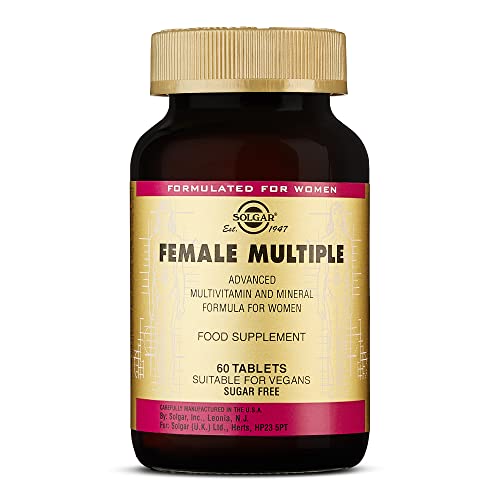 Solgar Female Multiple, 60 Tablets - Multivitamin, Mineral & Herbal Formula for Women - Advanced Phytonutrient - Vegan, Gluten Free, Dairy Free, Kosher - 20 Servings