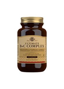 solgar b-complex with vitamin c stress formula, 100 tablets – energy metabolism – nervous system & immune support – non-gmo, vegan, gluten free, dairy free, kosher, halal – 50 servings