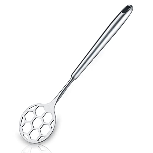 Dough Whisk, Sturdy Football Shape Full Stainless Steel Flat Whisks For Cooking And Baking, No Horking Hold in The Handle For Easy To Clean, Dishwasher Safe (Silver)