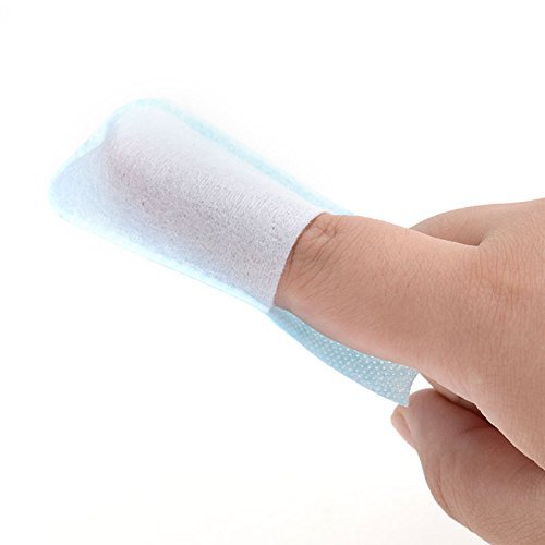 Impressive Smile 100 PCS Deep Cleaning Finger Toothbrush Teeth Cleaning Whitening Wipes for Oral Brush Ups Mint Flavor