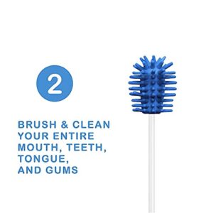 Fresh-Tips Mini Disposable Travel Toothbrush | Individually Wrapped | 25 Pack | Peppermint w/Xylitol | Next Generation Oral Care