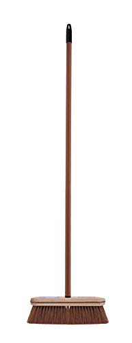 Superio Horsehair Broom, Brown Metal Handle With Fine Premium Bristles, Heavy Duty Home and Kitchen Broom Easy, Sweeping Dust and Wisp Floors and Corners