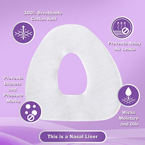 RemZzzs Nasal Cpap Mask Liners (10A-NXK) - Reduce Noisy Air Leaks and Painful Blisters - Cpap Supplies and Accessories - Compatible with Resmed and Fisher Paykel