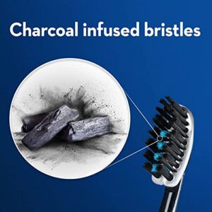 Oral-B Pro-Flex Charcoal Manual Toothbrush, Soft, Travel Essentials, 4 Count