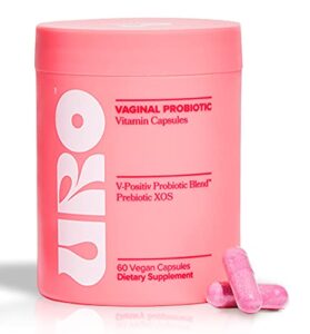 uro vaginal probiotics for women ph balance with prebiotics & lactobacillus probiotic blend – women’s vaginal health supplement – promotes healthy vaginal odor & vaginal flora, 60 count (pack of 1)