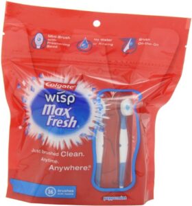 colgate wisp mini-brush with freshening bead, peppermint, 16-count