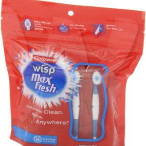 Colgate Wisp Mini-Brush with Freshening Bead, Peppermint, 16-Count