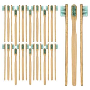 pruvade 36 pack disposable bamboo toothbrushes with toothpaste built in – prepasted toothbrushes individually wrapped – single use waterless tooth brush with soft bristles for airbnb, camping, travel