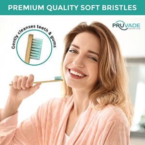 Pruvade 36 Pack Disposable Bamboo Toothbrushes with Toothpaste Built in - Prepasted Toothbrushes Individually Wrapped - Single Use Waterless Tooth Brush with Soft Bristles for Airbnb, Camping, Travel