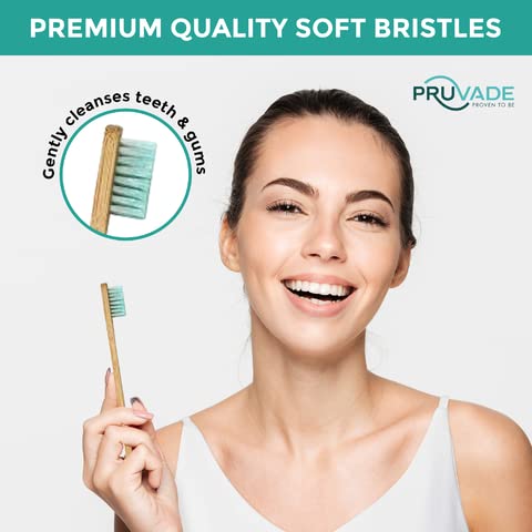 Pruvade 36 Pack Disposable Bamboo Toothbrushes with Toothpaste Built in - Prepasted Toothbrushes Individually Wrapped - Single Use Waterless Tooth Brush with Soft Bristles for Airbnb, Camping, Travel