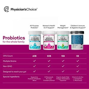 Prebiotics & Probiotics for Women - Science Backed ProCran - Organic Prebiotics, 50 Billion CFU, D-Mannose & Cranberry for Digestive, Immune, Feminine Health, Soy & Dairy Free, 60 Vegan Capsules