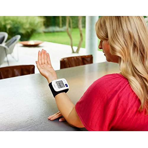 Omron RS4 Wrist Blood Pressure Monitor with Intelligence Technology, Cuff Wrapping Guide and Irregular Heartbeat Detection for Most Accurate Measurement