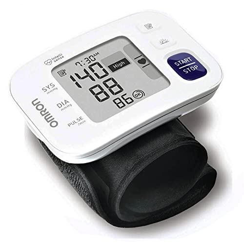 Omron RS4 Wrist Blood Pressure Monitor with Intelligence Technology, Cuff Wrapping Guide and Irregular Heartbeat Detection for Most Accurate Measurement