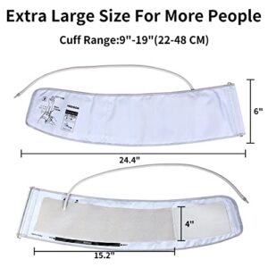 Compatible with Omron BP Extra Large Generic Replacement Cuff, 9"-19" Inches (22-48CM) Sized for Upper Big Arm HEDIGON