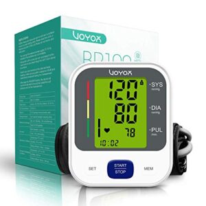 voyor automatic blood pressure monitor cuff upper arm blood pressure machines for home use with heart rate monitor 240 sets memory lcd display bp100