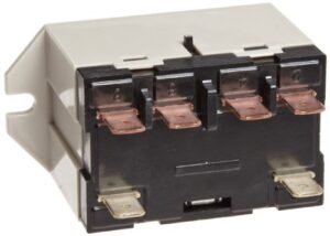 omron g7l-2a-tub-j-cb-dc12 general purpose relay with test button, class b insulation, quickconnect terminal, upper bracket mounting, double pole single throw normally open contacts, 158 ma rated load current, 12 vdc rated load voltage