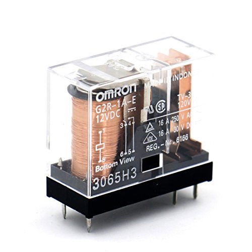 OMRON ELECTRONIC COMPONENTS G2R-1A-E-DC12 POWER RELAY SPST-NO 12VDC, 16A, PC BOARD