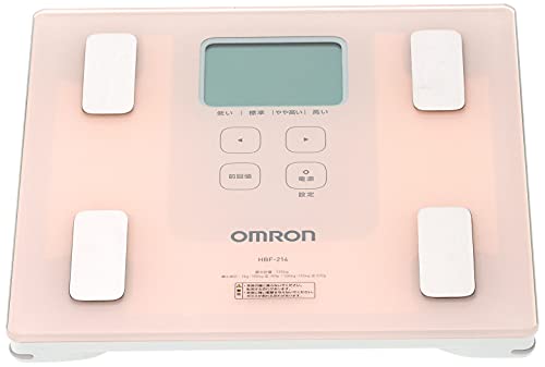 Omron body weight, composition meter scan pink HBF-214-PK