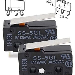 Switch Snap Action SS-5GL (Pack of 2) Basic/Snap Action Switches