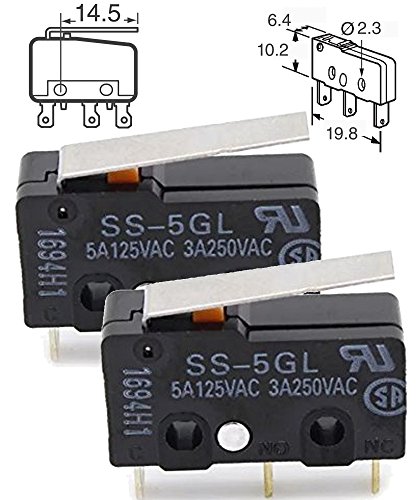 Switch Snap Action SS-5GL (Pack of 2) Basic/Snap Action Switches