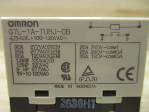 Omron G7l-1A-Tubj-Cb General Purpose Relay 250Vac 25A G7l-1A-Tubj-Cb