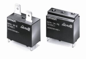 omron electronic components g4a-1a-e dc12 power relay spst-no 12vdc, 20a, pc board