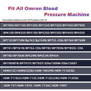 Extra Large Blood Pressure Cuff Arm, 9.0''-20.5'' Extra XL Replacement Cuff Compatible with All Omron Blood Pressure Machine (BP Machine Not Included)