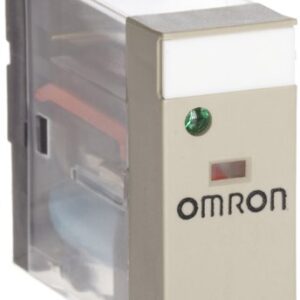 Omron G2R-2-SND DC24(S) General Purpose Relay, LED Indicator and Diode, Plug-In Terminals, Double Pole Double Throw Contacts, 21.6 mA Rated Load Current, 24 VDC Rated Load Voltage
