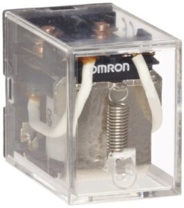 omron ly2-ac110/120 general purpose relay, standard type, plug-in/solder terminal, standard bracket mounting, single contact, double pole double throw contacts, 9.9 to 10.8 ma at 50 hz and 8.4 to 9.2 ma at 60 hz rated load current, 110 to 120 vac rated lo