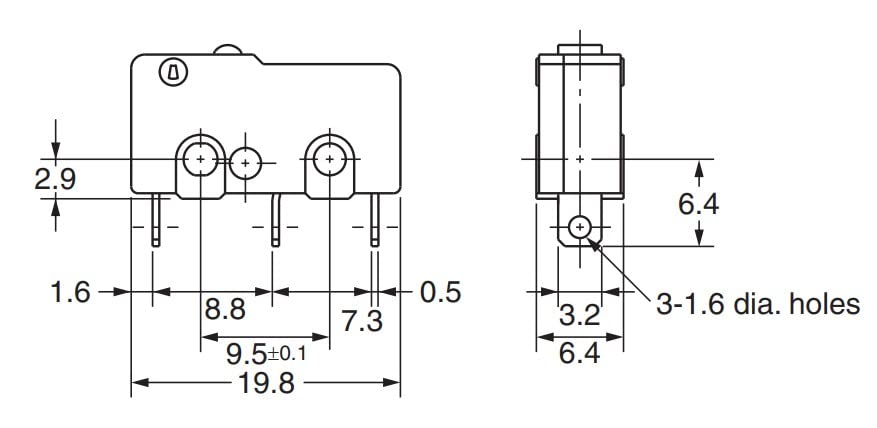 Omron Electronic Components SS-5 Micro Switch, Pin Plunger, SPDT, 5A 250V