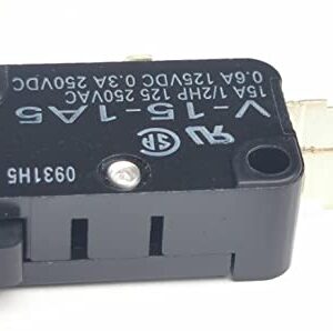 OMRON ELECTRONIC COMPONENTS V-15-1A5 MICRO SWITCH, PIN PLUNGER, SPDT 15A 250V