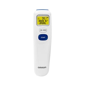 omron no-touch digital infrared forehead thermometer – home temperature thermometer for adults, kids and baby – detect fever during cold and flu season