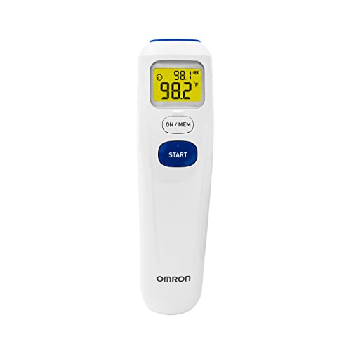 OMRON No-Touch Digital Infrared Forehead Thermometer - Home Temperature Thermometer for Adults, Kids and Baby - Detect Fever During Cold and Flu Season