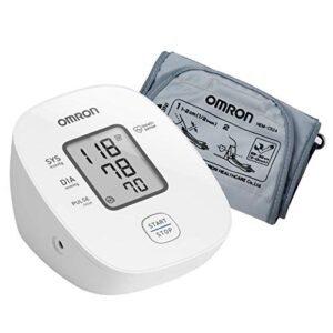 omron hem 7121j fully automatic digital blood pressure monitor with intellisense technology & cuff wrapping guide most accurate measurement (white) (power source – battrey)