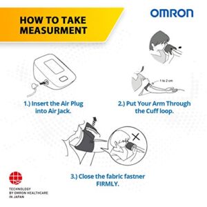 Omron Hem 7121J Fully Automatic Digital Blood Pressure Monitor with Intellisense Technology & Cuff Wrapping Guide Most Accurate Measurement (White) (Power Source - Battrey)