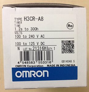 omron industrial automation h3cr-a8-ac100-240/dc100-125 electromechanical multifunction timer