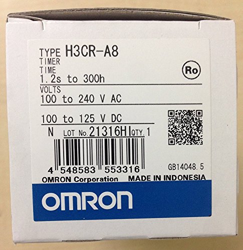 OMRON Industrial Automation H3CR-A8-AC100-240/DC100-125 Electromechanical Multifunction Timer