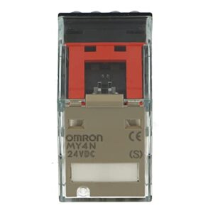 my4n 24dc (s) | 114040 | omron relay, plug-in, 5a, 24vdc, 14 pin, 4pdt, mech & led indicators, label facility