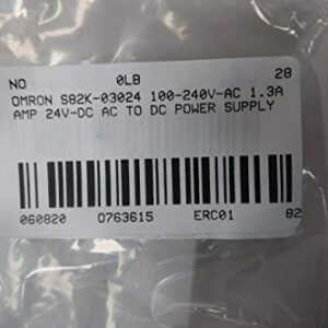OMRON S82K-03024 Power Supply 100-240V-AC 1.3A AMP 24V-DC